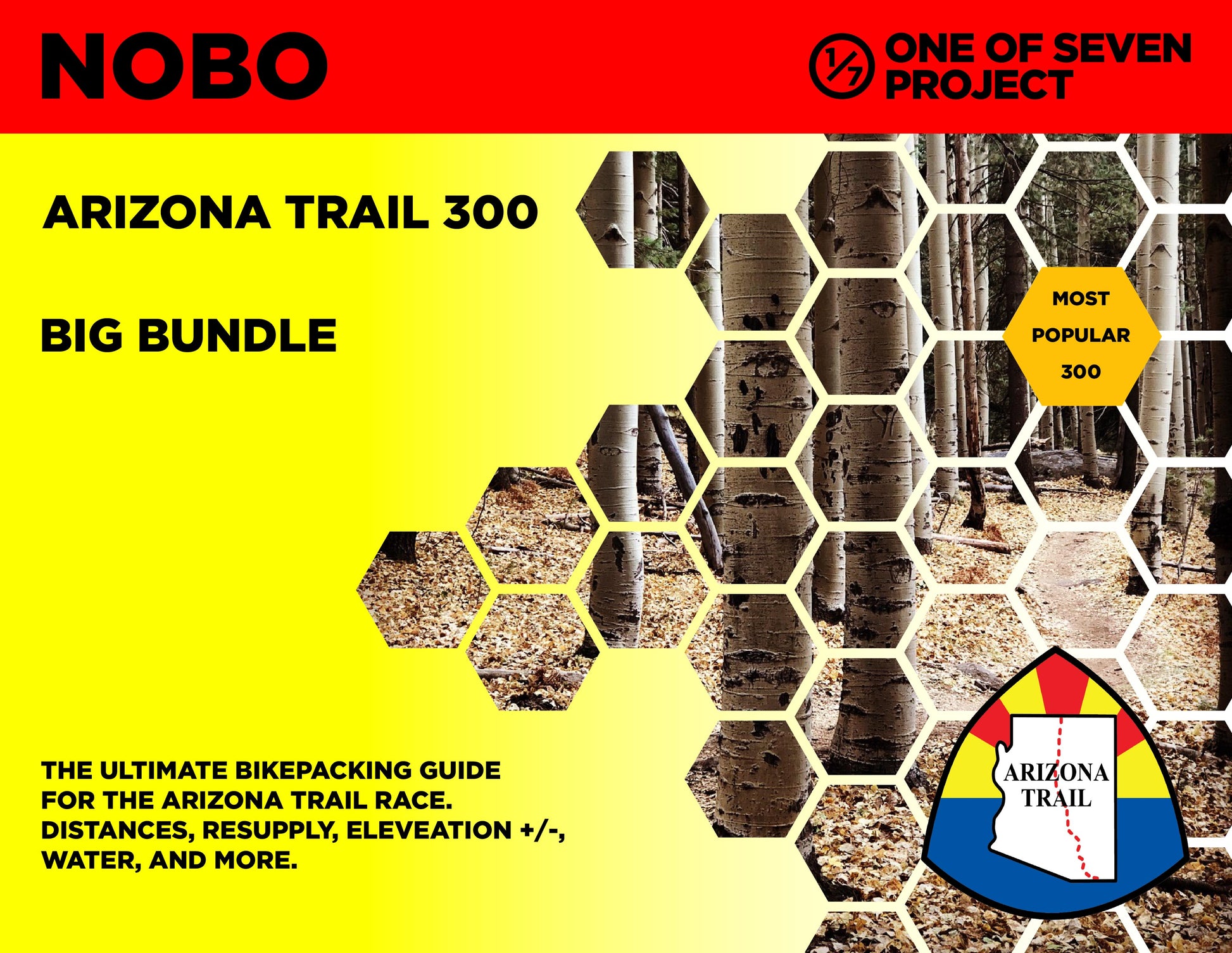 Cover art for the 2025 Arizona Trail Race (AZTR) 300 Big Bundle, providing comprehensive route planning tools.