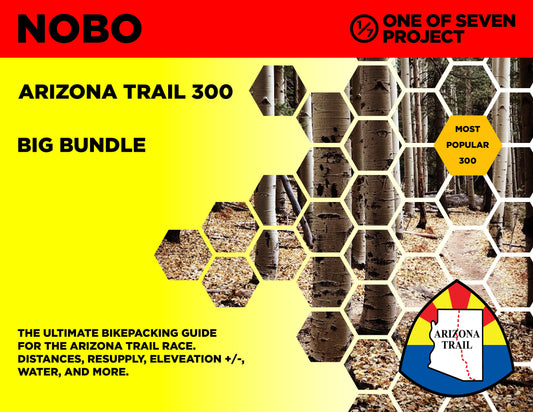 Cover art for the 2025 Arizona Trail Race (AZTR) 300 Big Bundle, providing comprehensive route planning tools.