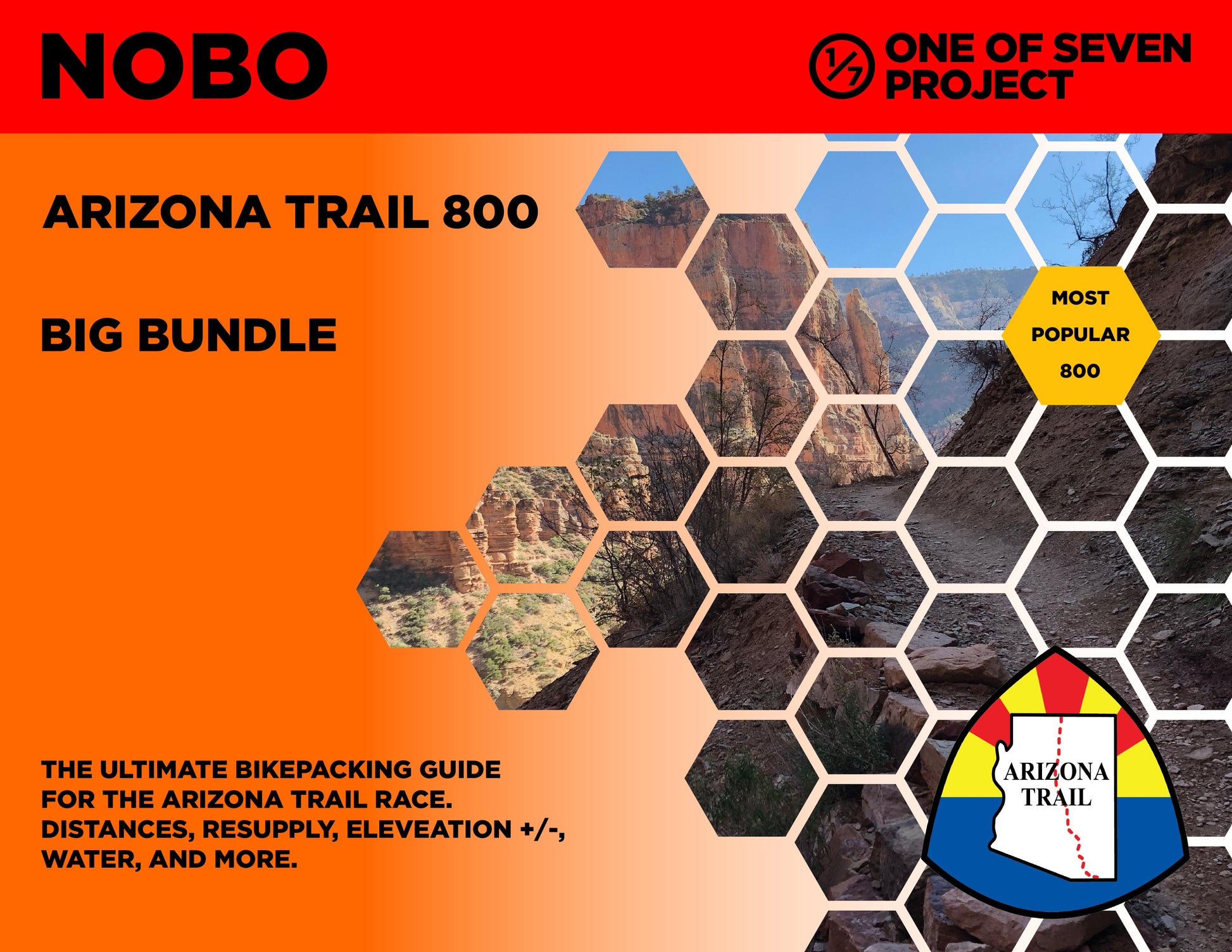 Cover art for the 2025 Arizona Trail Race (AZTR) 800 Big Bundle, providing comprehensive route planning tools.