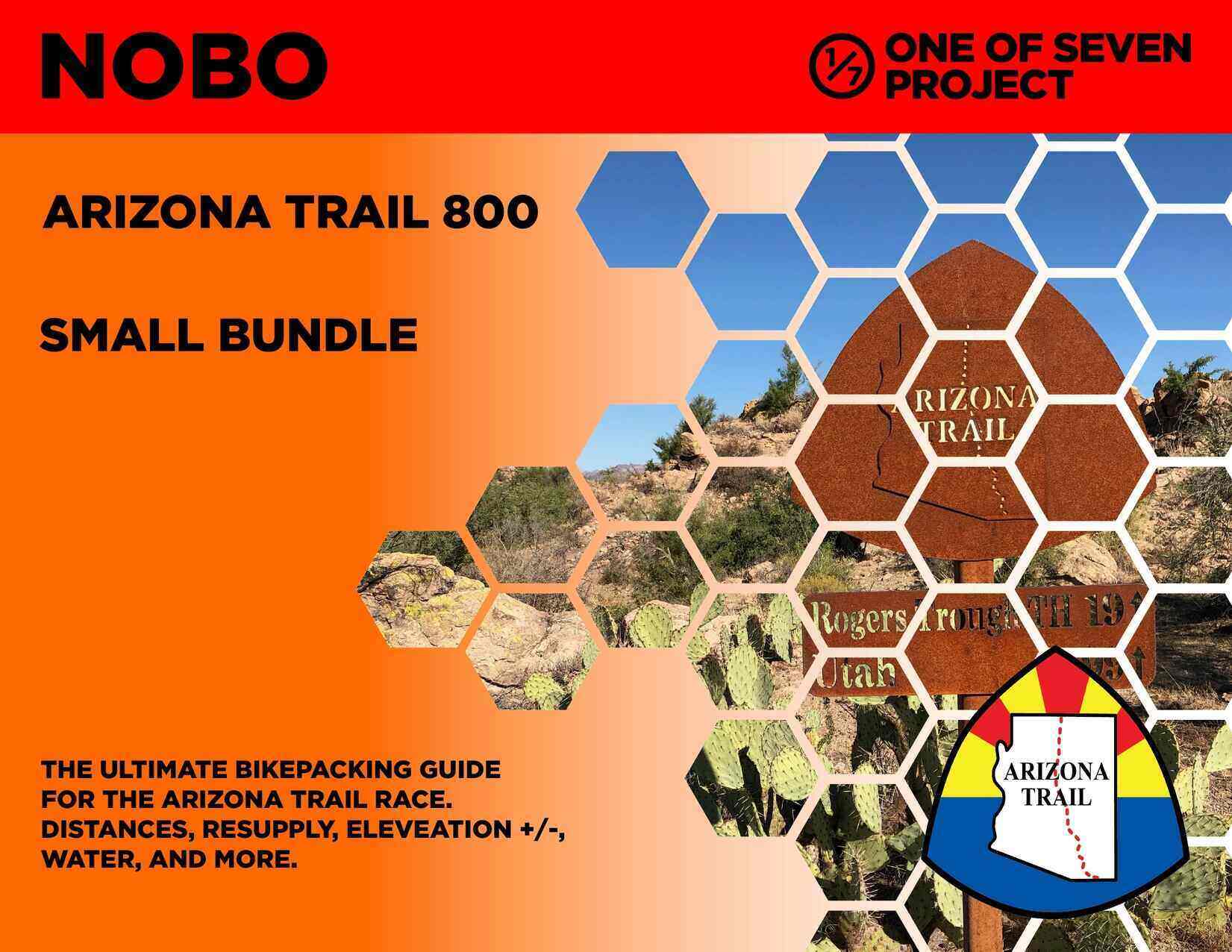 Cover art for the 2025 Arizona Trail Race (AZTR) 800 Small Bundle, featuring essential planning resources.