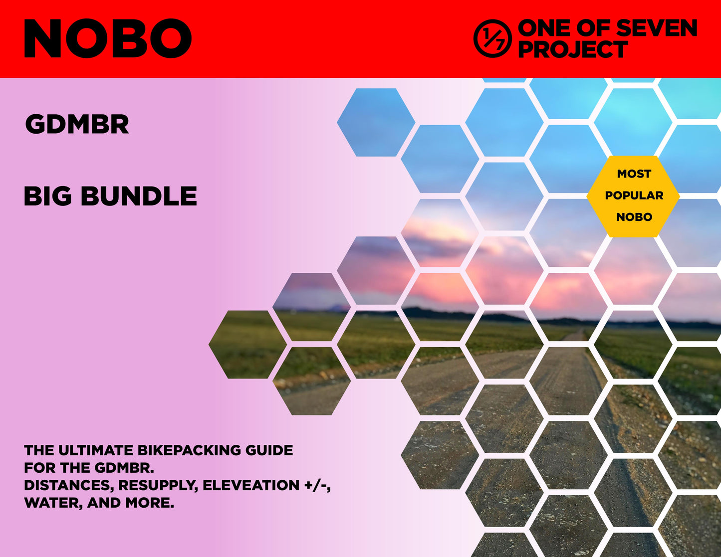 Cover art for the 2025 Great Divide Mountain Bike Route (GDMBR) NOBO Big Bundle, providing comprehensive planning resources.