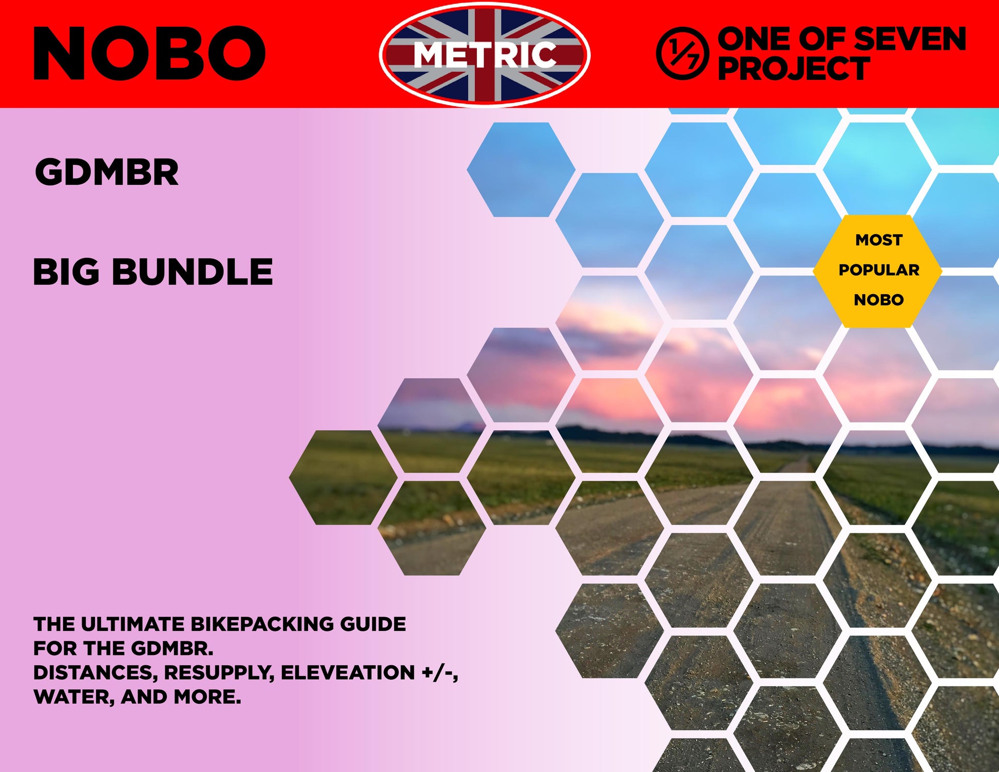 Cover art for the 2025 Great Divide Mountain Bike Route (GDMBR) NOBO Big Bundle metric, providing comprehensive planning resources.