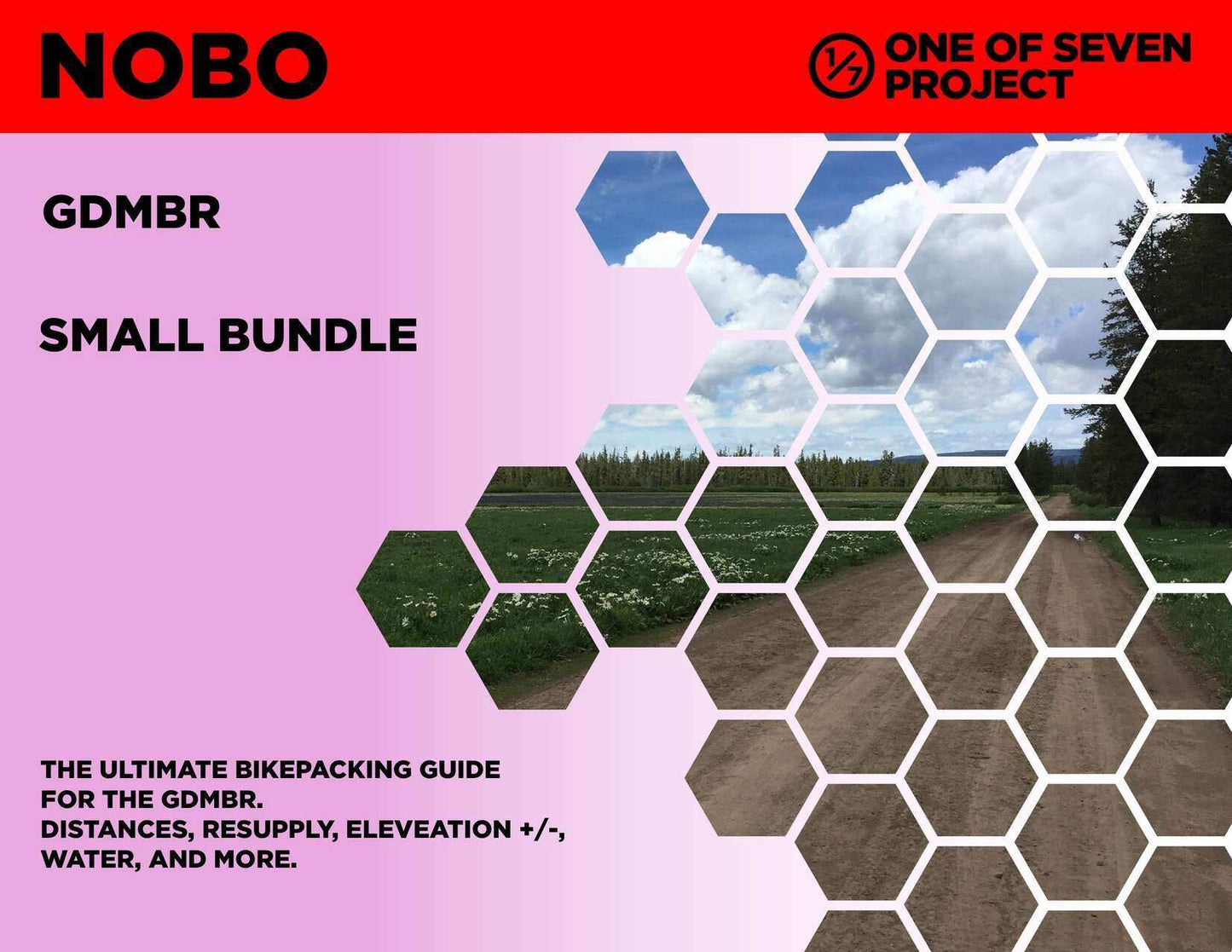 Cover art for the 2025 Great Divide Mountain Bike Route (GDMBR) NOBO Small Bundle, offering essential navigation tools for bikepackers.