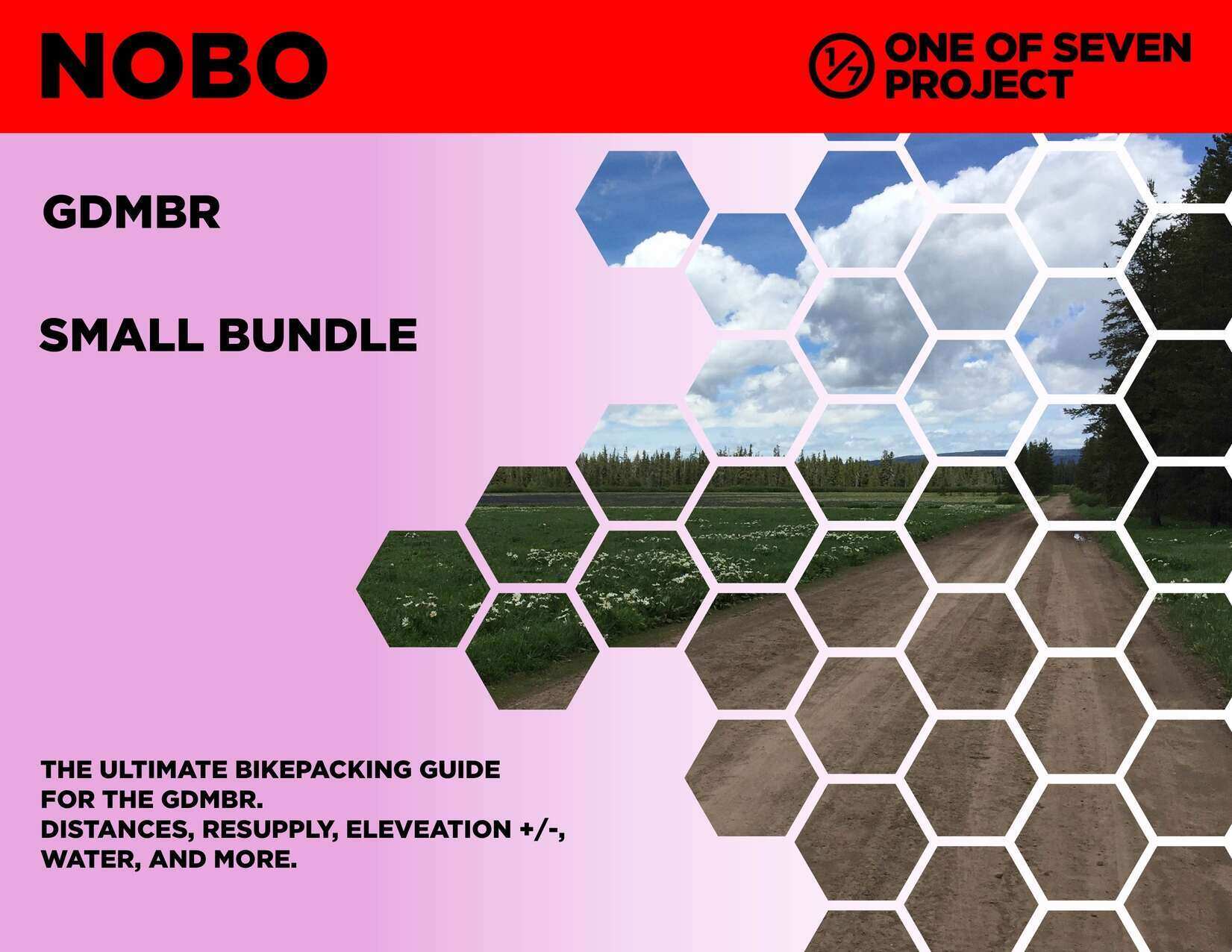 Cover art for the 2025 Great Divide Mountain Bike Route (GDMBR) NOBO Small Bundle, offering essential navigation tools for bikepackers.