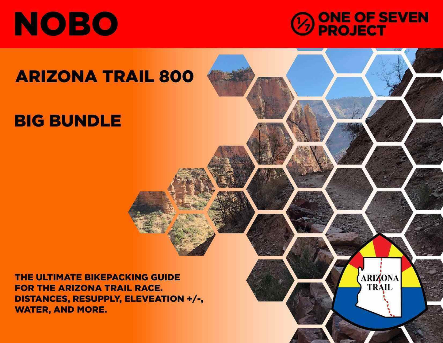 Cover art for the 2025 Arizona Trail Race (AZTR) 800 Big Bundle, providing comprehensive route tools for bikepackers.