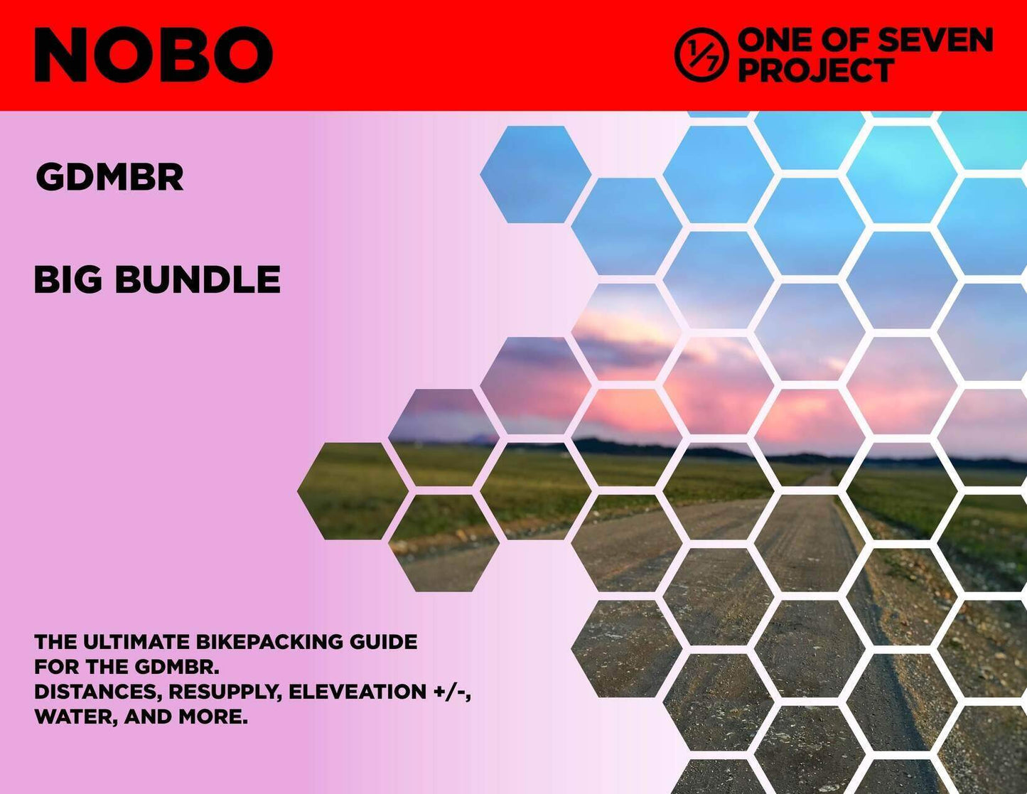 Cover art for the 2025 Great Divide Mountain Bike Route (GDMBR) NOBO Big Bundle, providing comprehensive planning resources.