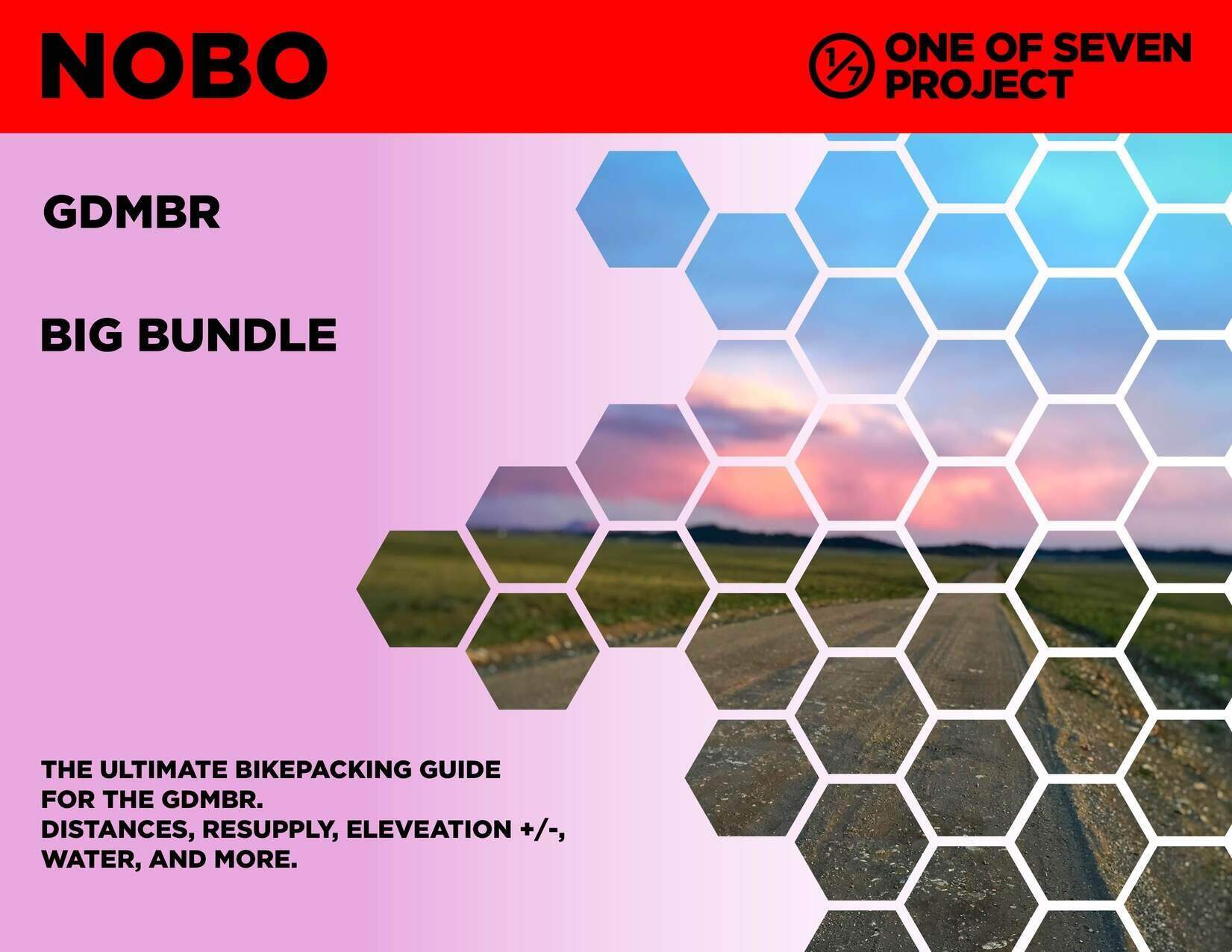 Cover art for the 2025 Great Divide Mountain Bike Route (GDMBR) NOBO Big Bundle, providing comprehensive planning resources.