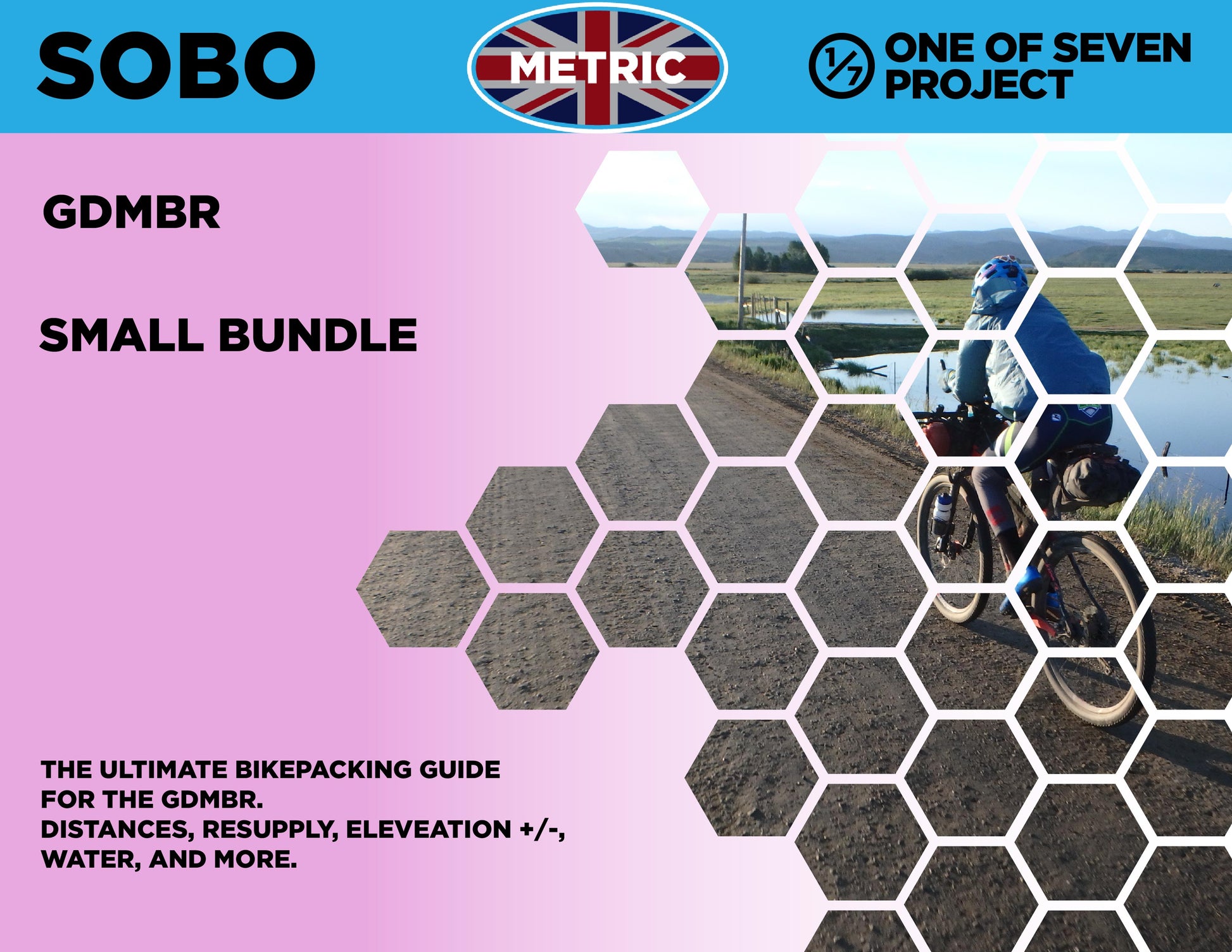 Cover art for the 2025 Great Divide Mountain Bike Route (GDMBR) SOBO Metric Small Bundle, providing essential planning tools.