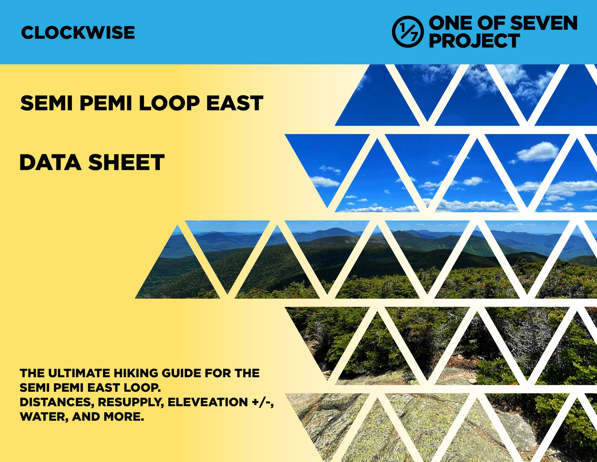 SEMI-PEMI LOOP EAST (clockwise) Data Sheet - hiking, trail running, guide, planning aids