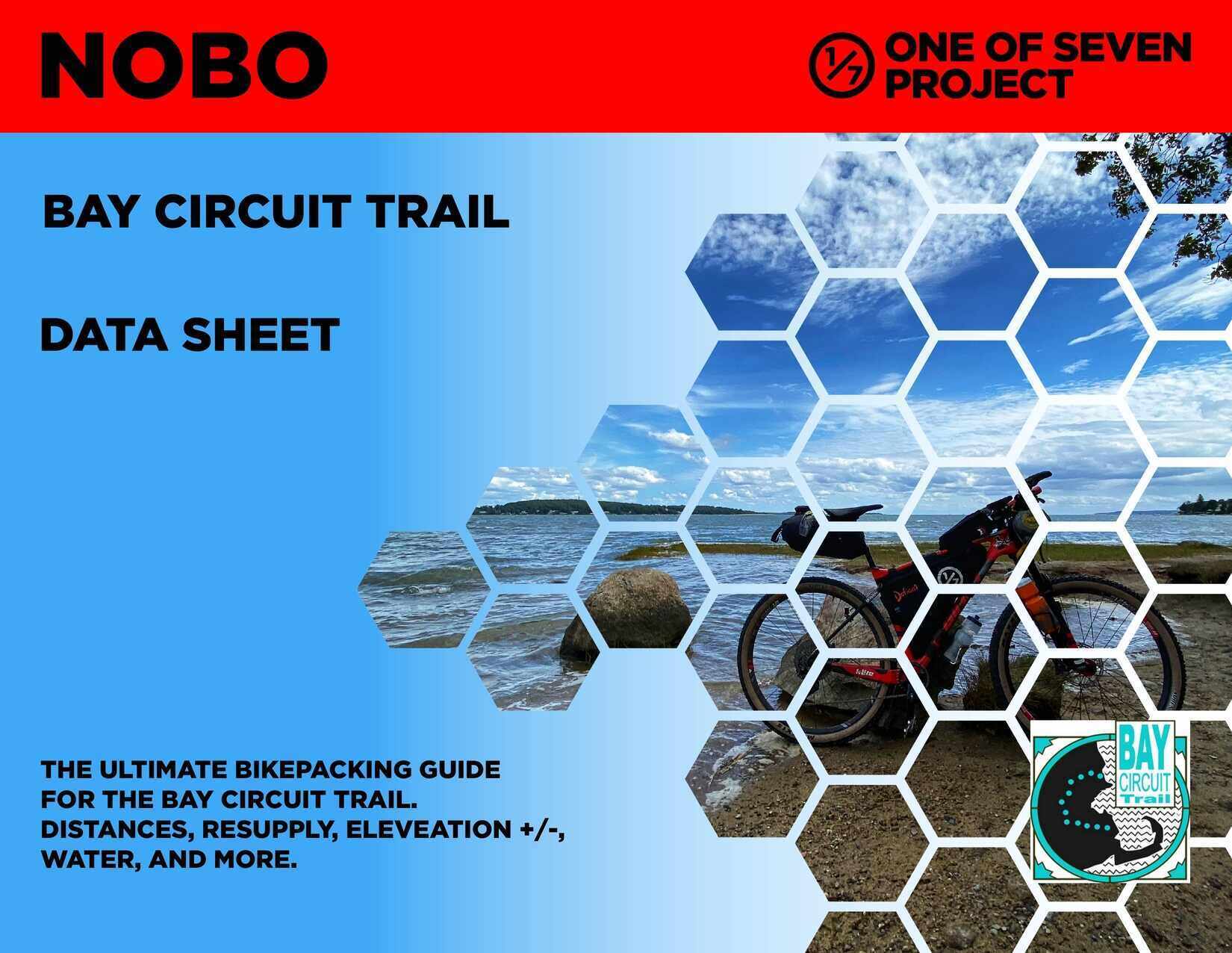 2024 Bay Circuit Trail Planning aids, guides, bikepacking, data sheet, nobo, BCT