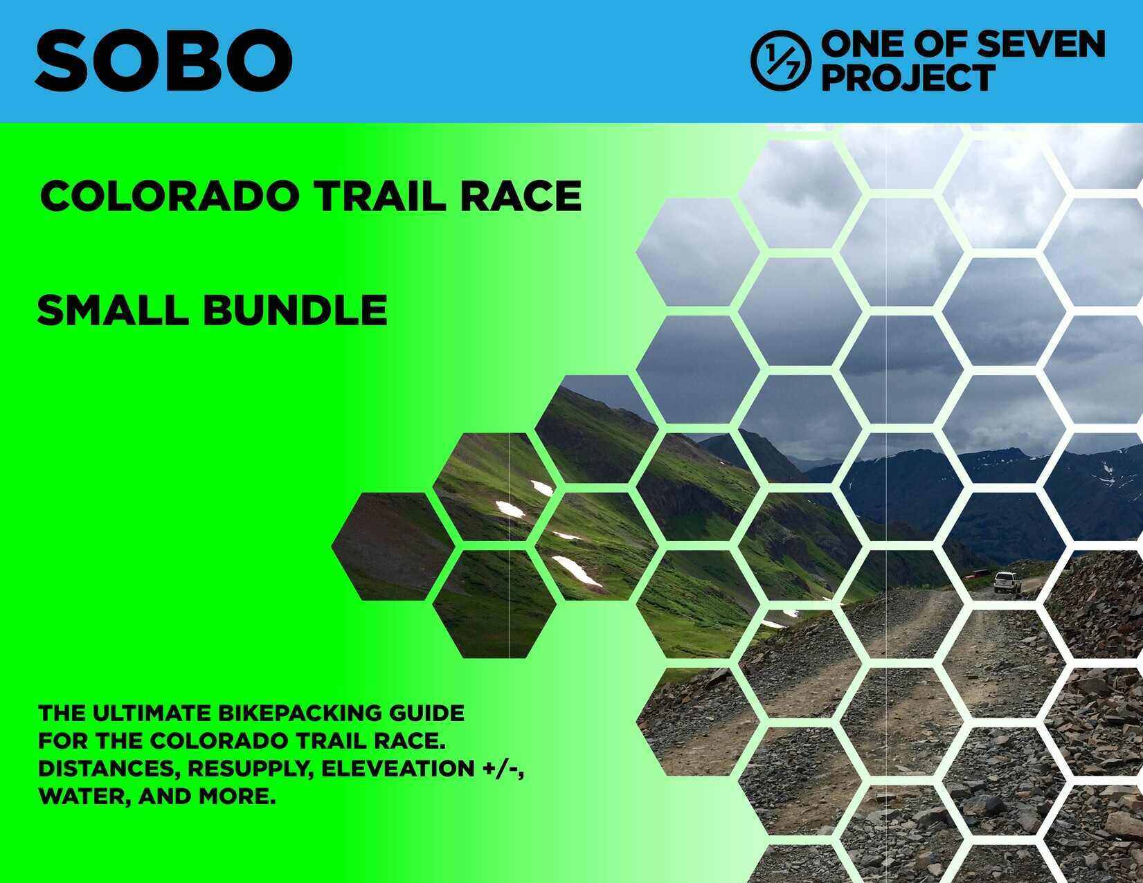 2024 Colorado Trail Race Planning aids, guides, bikepacking, small bundle, sobo, CTR