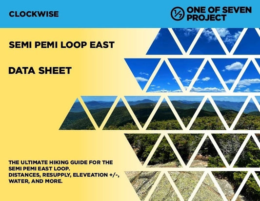 SEMI PEMI EAST (clockwise) Data Sheet - hiking, trail running, guides, planning aids