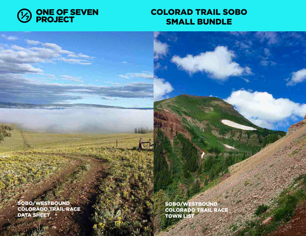 2023 COLORADO TRAIL SOBO SMALL BUNDLE, bikepacking, planning aid, guide, ctr, colorado trail trail, bundle