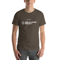Men's One of Seven Project logo t-shirt 1/7 project clothing