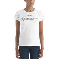 Women's One of Seven Project logo T-shirt 1/7 project clothing