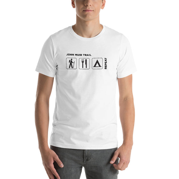 Men's John Muir Trail - Hike, Eat, Sleep, Repeat T-Shirt