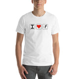 Men's I Heart Skiing T-Shirt