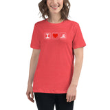 Women's I Heart Swimming T-Shirt